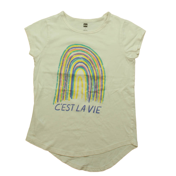 Tea Girls White Rainbow T-Shirt size: 8 Years - Picture 1 of 2